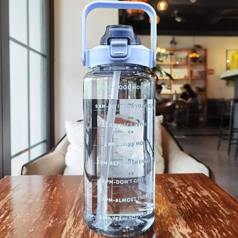 Bouteille d’Eau Grande Capacité avec Marqueur de Temps - Maison Princesse