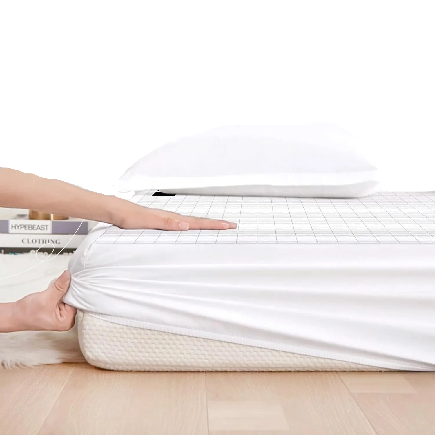 Drap de grounding en coton bio et fibres d’argent - Maison Princesse