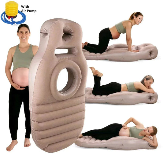 Matelas Gonflable de Grossesse – Coussin Corps O-Type avec Pompe à Air - Maison Princesse