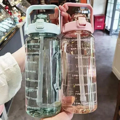 Bouteille d’Eau Grande Capacité avec Marqueur de Temps - Maison Princesse