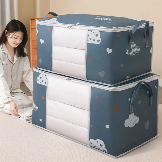 Grand Sac de Rangement Vêtements avec Poignée Renforcée - Maison Princesse