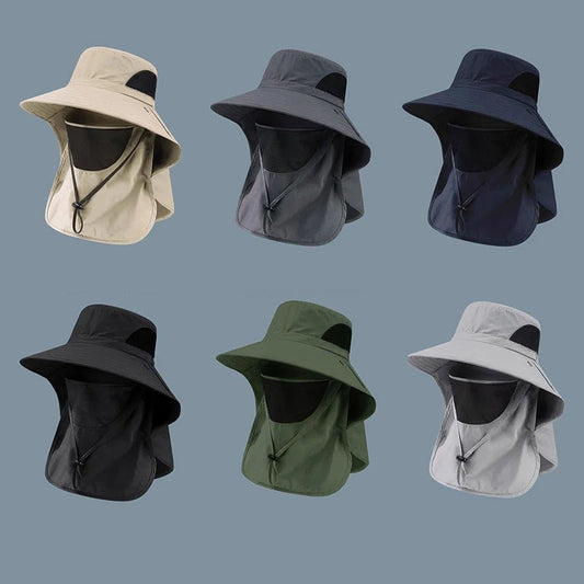 Chapeau d'Été Anti - UV avec Protection Nuque - Maison Princesse