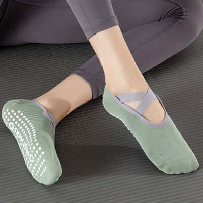Chaussettes de Yoga professionnelles pour femmes - Antidérapantes en silicone - Maison Princesse