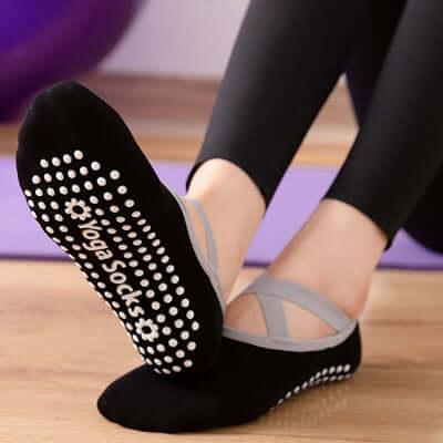 Chaussettes de Yoga professionnelles pour femmes - Antidérapantes en silicone - Maison Princesse
