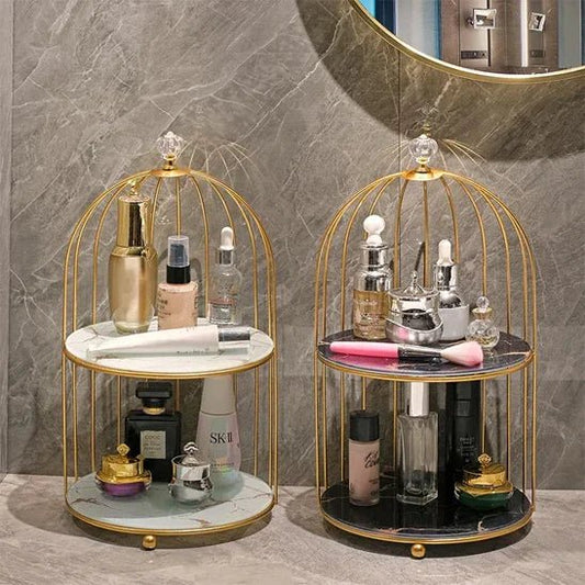 Organisateur de maquillage en métal - Élégance et fonctionnalité pour votre coiffeuse - Maison Princesse