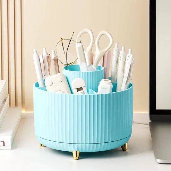 Porte-Pinceaux Rotatif 360° - L'Organisateur Ultime de Votre Routine Beauté - Maison Princesse