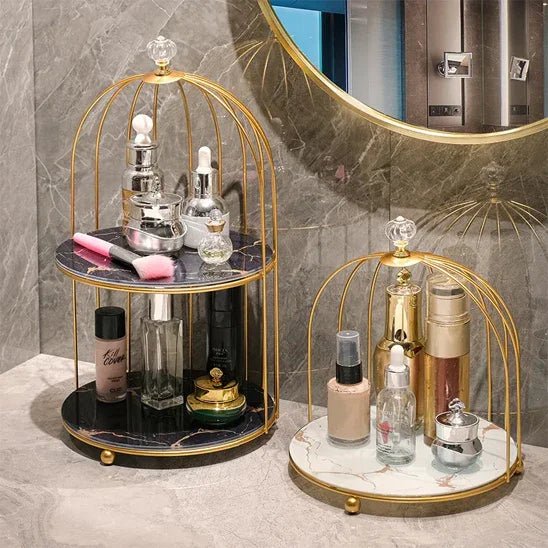 Organisateur de maquillage en métal - Élégance et fonctionnalité pour votre coiffeuse - Maison Princesse