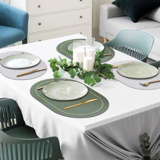 Ensemble de sets de table en cuir - Élégance Intemporelle - Maison Princesse