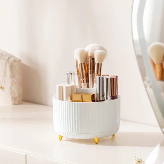 Porte-Pinceaux Rotatif 360° - L'Organisateur Ultime de Votre Routine Beauté - Maison Princesse