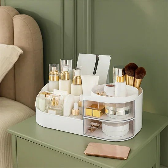 Boîte de Rangement de Maquillage avec Miroir - Maison Princesse