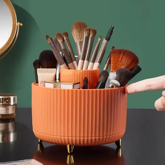 Porte-Pinceaux Rotatif 360° - L'Organisateur Ultime de Votre Routine Beauté - Maison Princesse