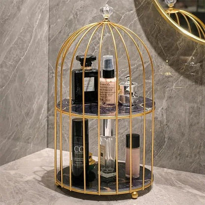 Organisateur de maquillage en métal - Élégance et fonctionnalité pour votre coiffeuse - Maison Princesse