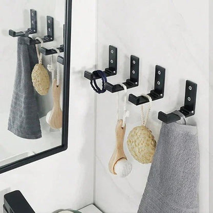 Crochet mural pliant caché en aluminium - Porte-Serviettes Élégant - Maison Princesse